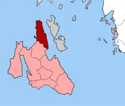 Location within the regional unit