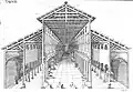 Interior of old St. Peter's Basilica, from "De sacris..." (1693)