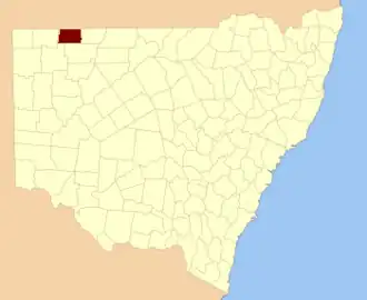 Location in New South Wales
