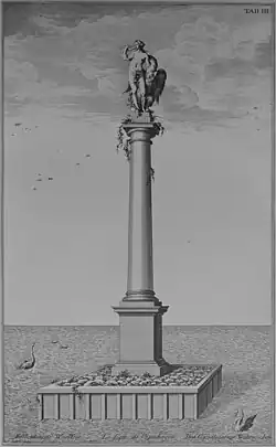 English:Statue depicting Leda and the Swan, a symbol of Copenhagen, which was located between Slotsholmen in central Copenhagen and Christianshavn from 1611 to 1798