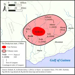 Denkyira at its greatest extent, c. 1699 [2]