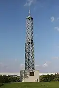 Replica of the tower at its former site. Erected in 2004.