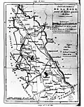 Map of the Roer departement, circa the early 1800s.