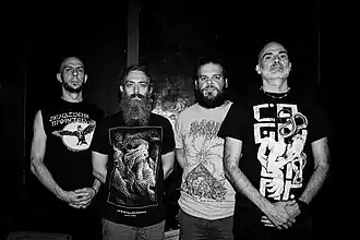 Dephosphorus. From left to right: John Votsis, Costas Ragiadakos, Thanos Mantas, Panos Agoros