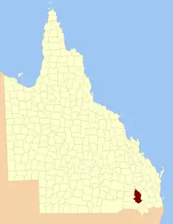 Location within Queensland