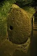 A stone door in Derinkuyu