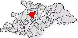 Location in Maramureș County