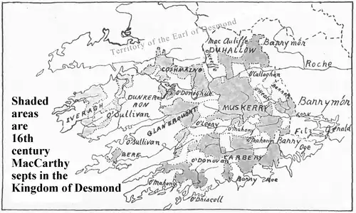 MacCarthy Septs in Desmond