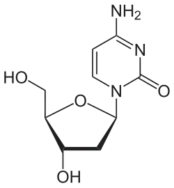 Chemical structure of deoxycytidine