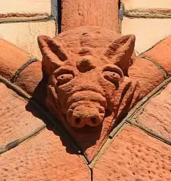 Another colonnette figure, each meant to evoke a ship's prow