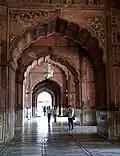 Inlay detail of interior arches