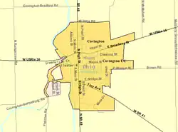 Detailed map of Covington