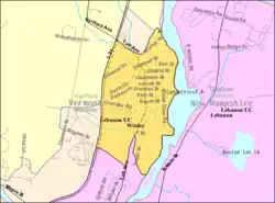 Detailed map of Wilder, including boundaries of the CDP
