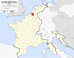 Location of Deux-Nèthes in France (1812)