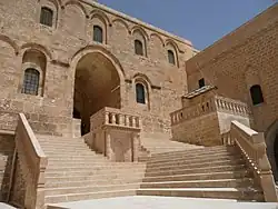 The main entrance, accessed from the outer courtyard