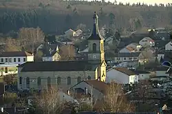 The church in Deyvillers