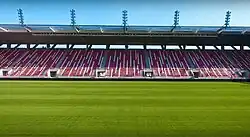 Opposite to the main stand