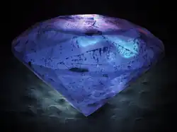 Image 32Color cathodoluminescence of a diamond, by Pavel.Somov (from Wikipedia:Featured pictures/Sciences/Others)