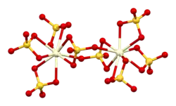 Structure of the [Ce2(SO4)8]8− ion in the crystal structure of ammonium cerium(IV) sulfate dihydrate