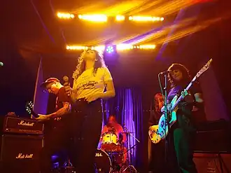 Dick Move performing onstage at Last Place, Hamilton, New Zealand, in October 2023