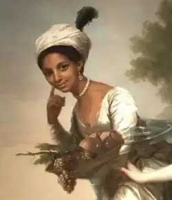 Painting of a young woman