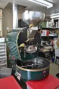 An electric coffee roaster