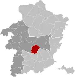 Location of Diepenbeek in Limburg