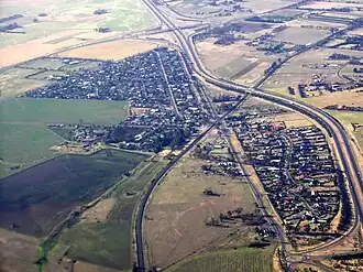 View from south east