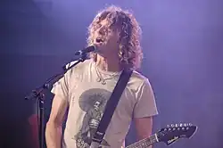 Dimitri Coats performing with Burning Brides on September 11, 2009.