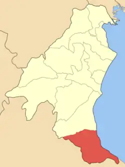 Location within the regional unit
