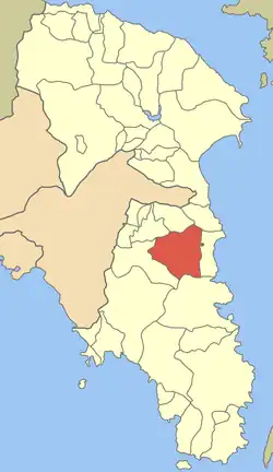 Location within the regional unit