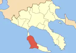 Location of Kassandreia