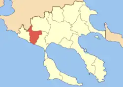 Location within the regional unit