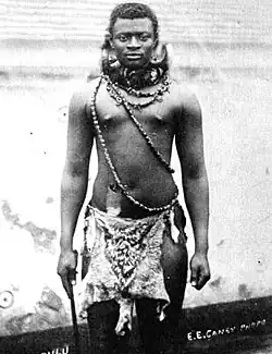 Image 4King Dinuzulu, wearing what is possibly the necklace from which the original Wood Badge beads came (from Wood Badge)
