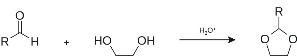 synthesis of dioxolane group