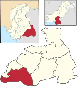 Location of Diplo Tehsil