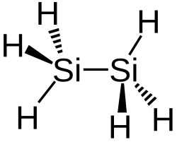 Structural formula of disilane