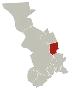 Location of Merksem in Antwerp