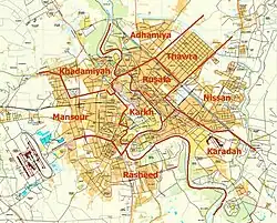 Location of Al-Shawaka