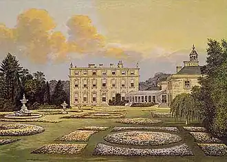 Ditchley House, side view, 1880