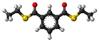 Ball-and-stick model of the ditophal molecule