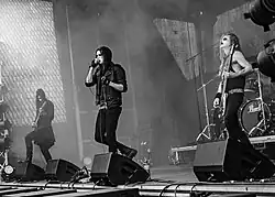 Djevel at Midgardsblot, 2022 From left: Ciekals, Kvitrim, Mannevond