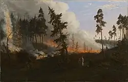 Forest fire, Wincenty Dmochowski