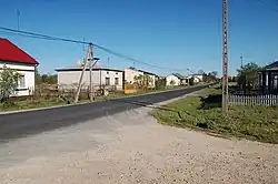 Głowno - Kołacin road passing through Dmosin