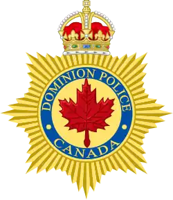 Helmet badge of the Dominion Police