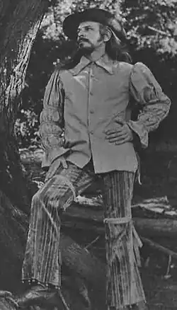Donald Sidney-Fryer in troubadour costume, 1971 photo by John Frazer.