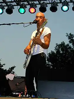 Don Conoscenti at the Woody Guthrie Folk Festival, 2001