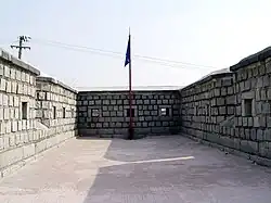 Inside the turret