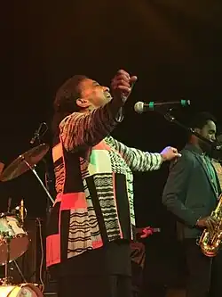 Shaffer performing in 2016