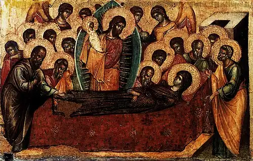 Dormition of the Theotokos, by Paolo Veneziano c. 1333